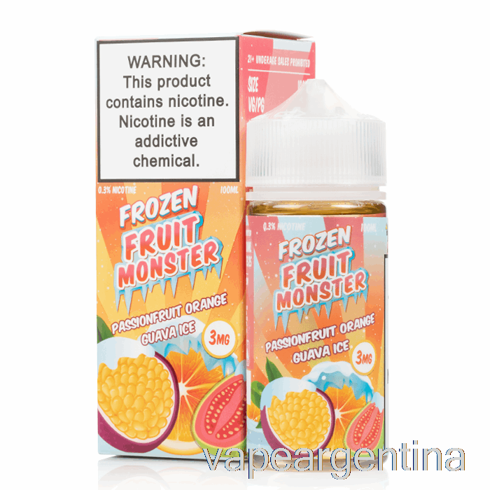 Hielo Maracuyá Naranja Guayaba - Frozen Fruit Monster - 100ml 6mg Vape Argentina